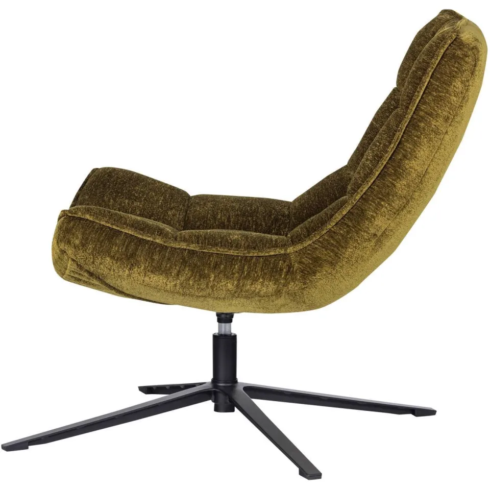 WOOOD Maudi Draaifauteuil - Polyester - Naturel - 84x74x86, foto 4