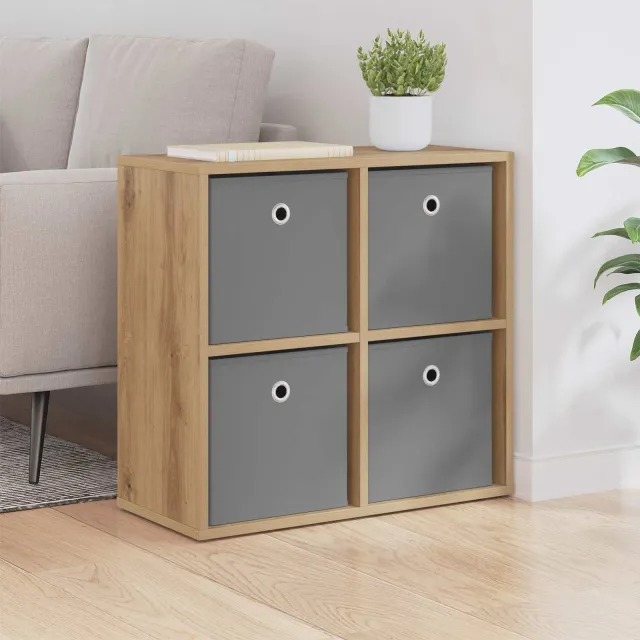 vidaXL Dressoir Artisan Eiken 59,5 x 27 x 57 cm, foto 2