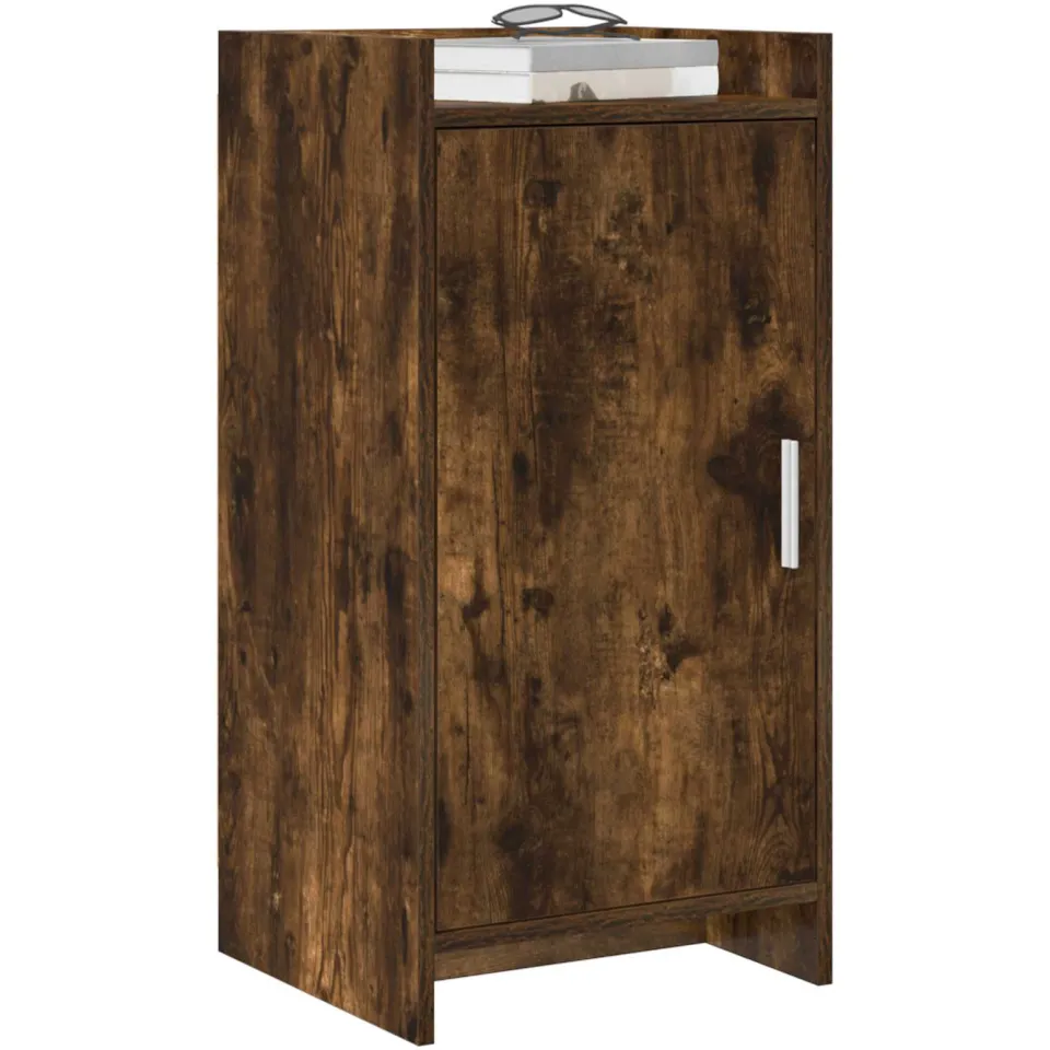 vidaXL Dressoir Gerookt eiken 40 x 36 x 80 cm Bewerkt hout Bruin
