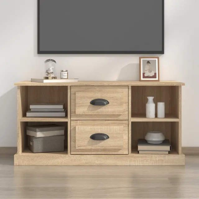 vidaXL Tv-meubel 99,5x35,5x48 cm bewerkt hout sonoma eikenkleurig, foto 2