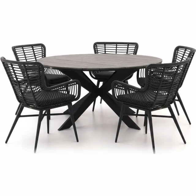 Intenso Furniture Intenso Asti/Fidenza ø149cm dining tuinset 6-delig, foto 2