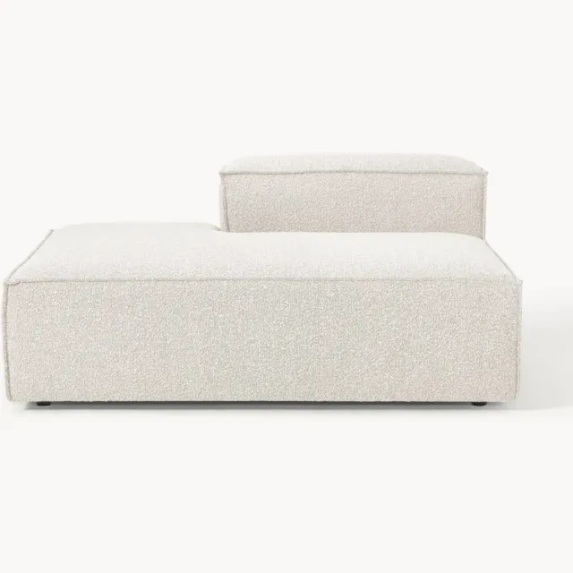 Westwing Collection Bouclé chaise module Lennon wit