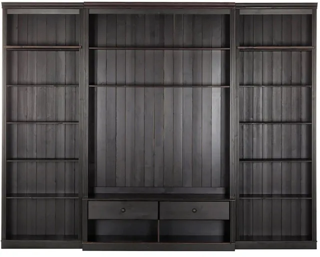 Notio Living Anita-Wandunit met 2 boekenkasten en 1 lowboard in den Havana Bruin