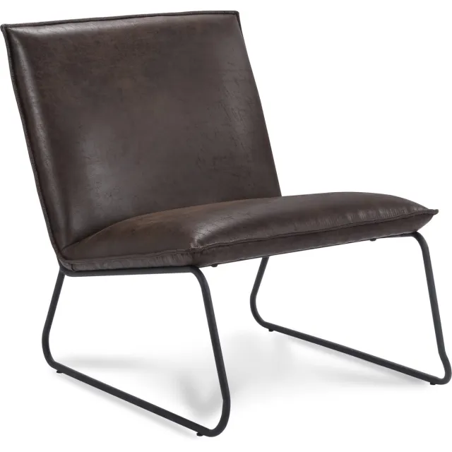 Icon Living Fauteuil Coco - 1 zits - Stof Rawhide Bruin - Gun Color Frame