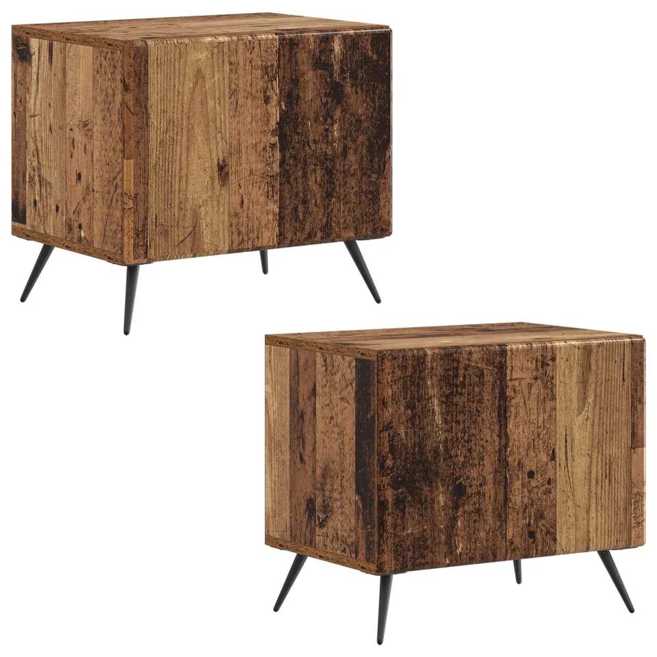 vidaXL Tv-meubel Oud hout Bewerkt hout bruin, foto 4