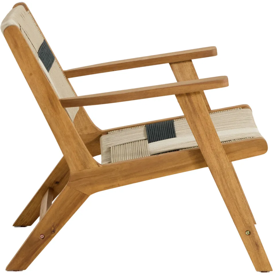 NOUS Garden loungestoel Arte beige/ zwart, foto 3
