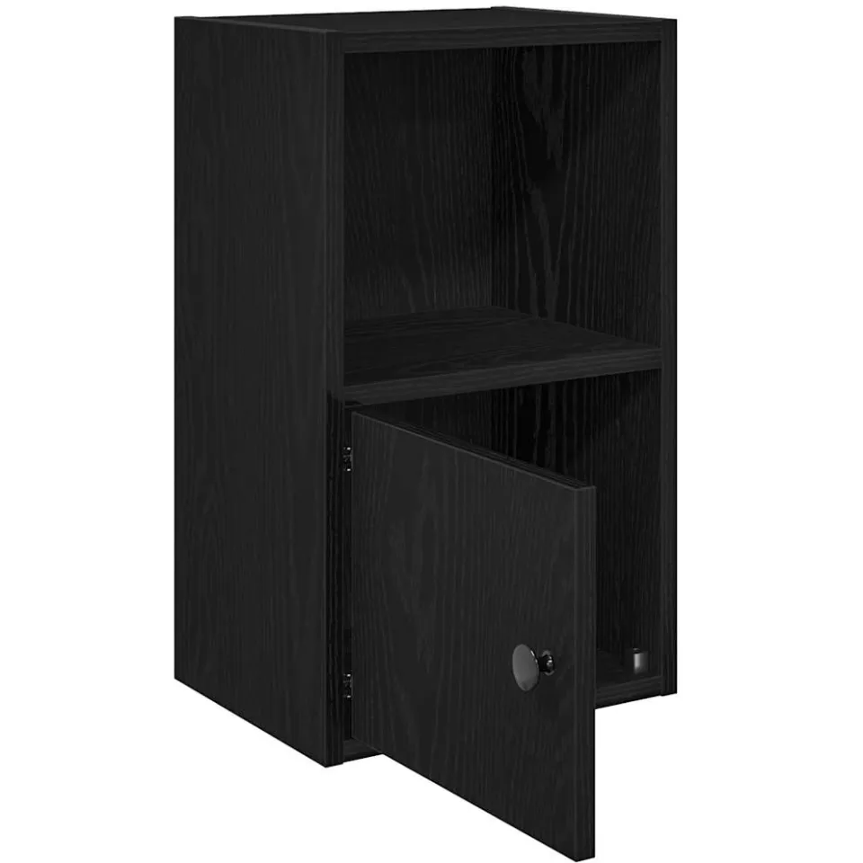 vidaXL Boekenkast 31x24x52 cm bewerkt hout zwart eikenkleurig, foto 4