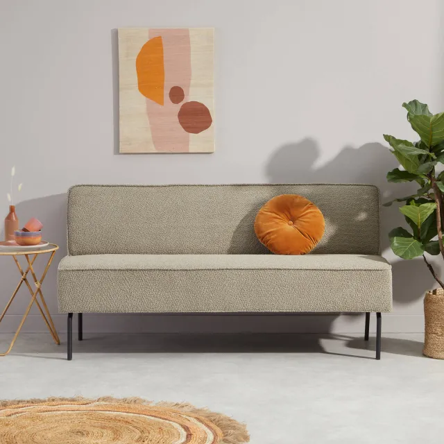 NOUS Living Campania eetkamerbank beige, foto 2