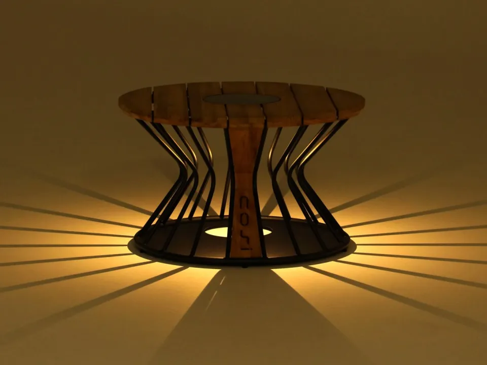 Cosi Cosilumia bijzet tuintafel ø70cm (h:41cm) zwart, foto 5