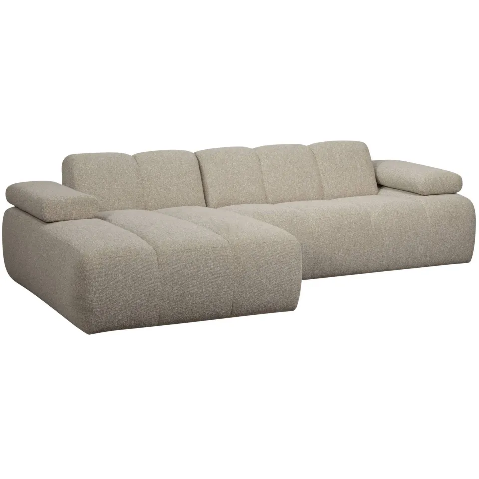 WOOOD Mojo Chaise Longue Bank Links - Bouclé - Beige Melange, foto 2
