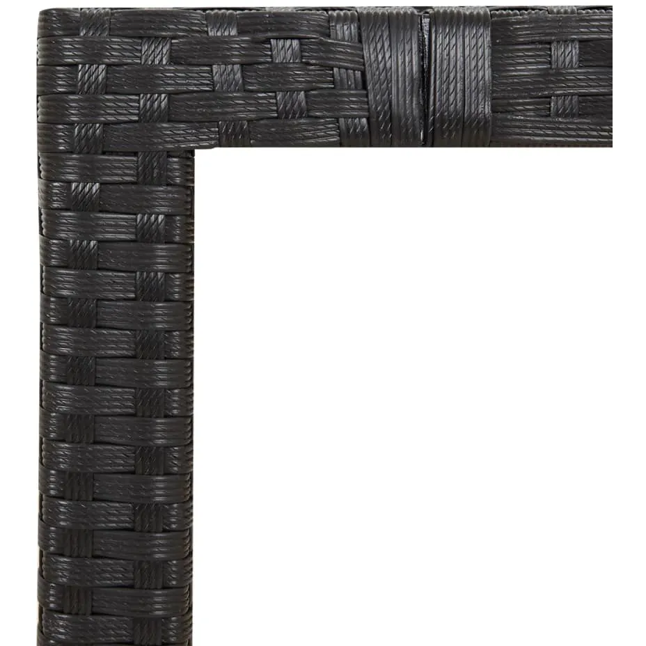 vidaXL 5-delige Tuinset met kussens poly rattan zwart, foto 4
