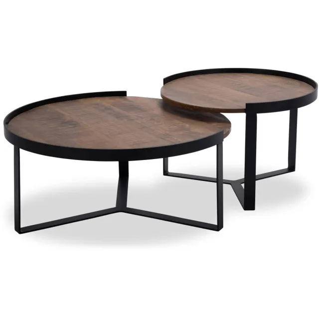 Wehkamp Home salontafel Hugo (set van 2) Naturel