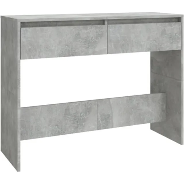 vidaXL Wandtafel - 100x35x76,5 - cm - bewerkt - hout - betongrijs