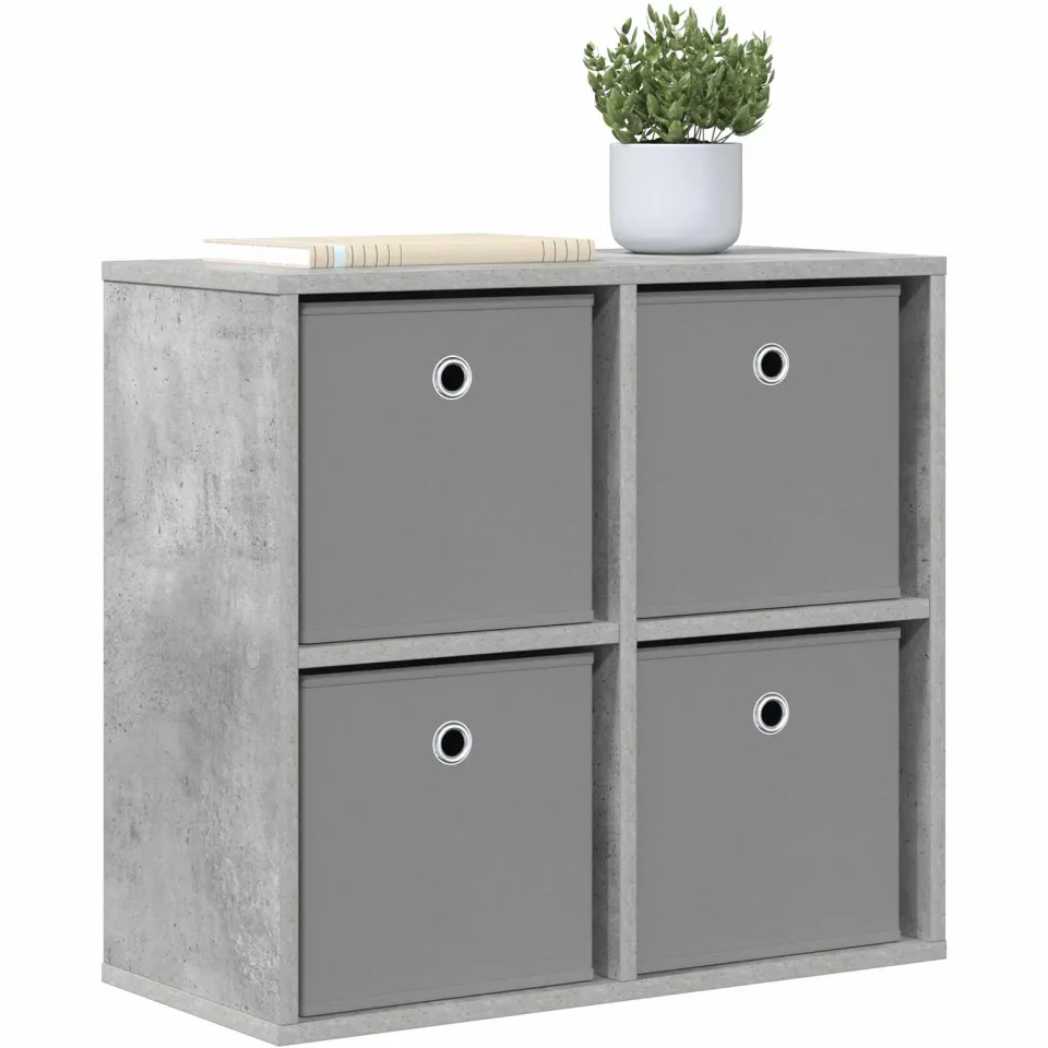 vidaXL Dressoir Beton Grijs 59,5 x 27 x 57 cm, foto 3