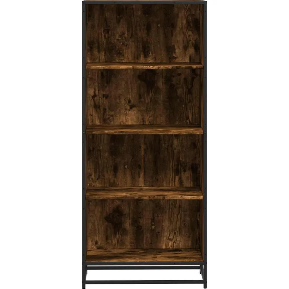 vidaXL Boekenkast 60x35x139 cm bewerkt hout gerookt eikenkleurig, foto 4