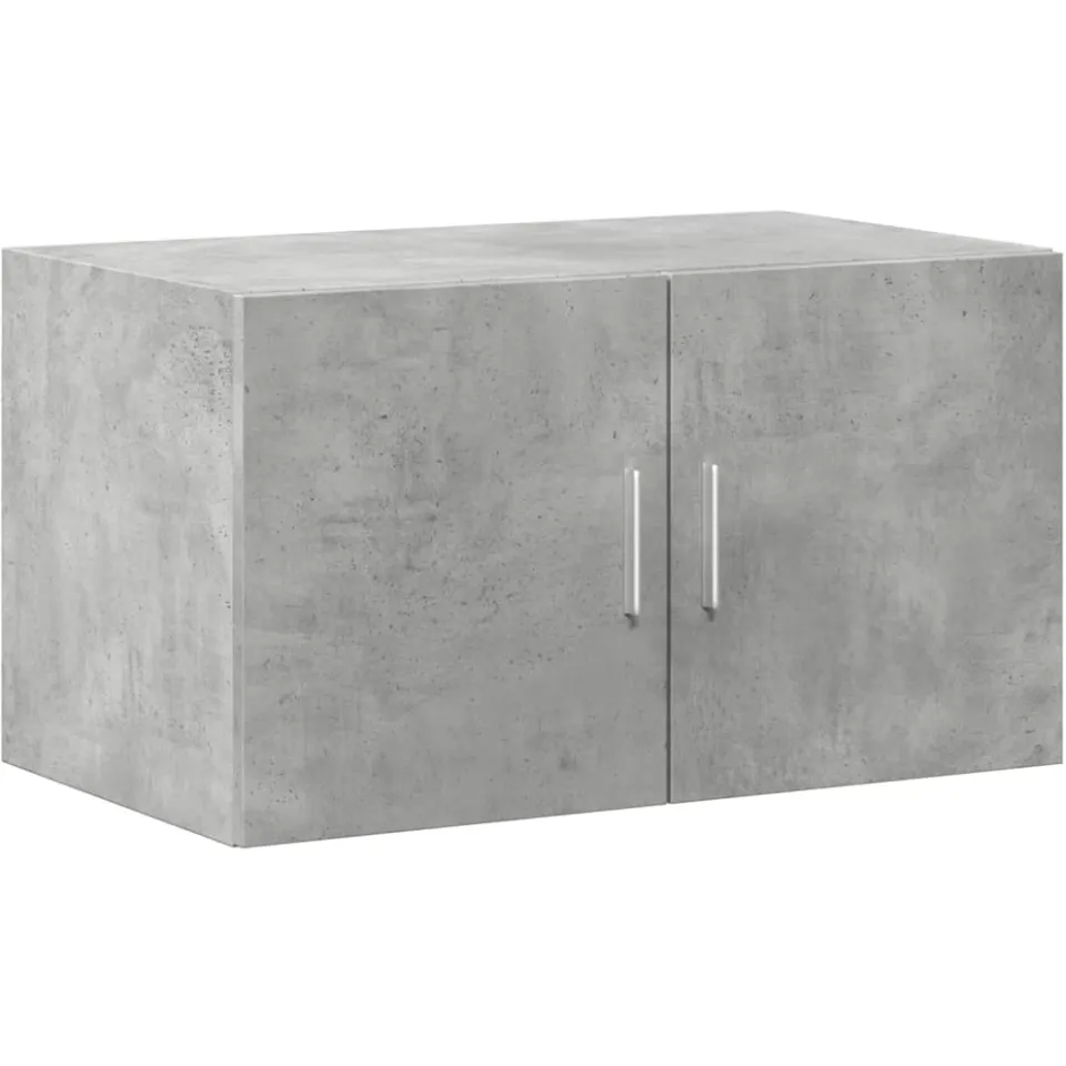 vidaXL Wandkast 70x42,5x40 cm bewerkt hout betongrijs