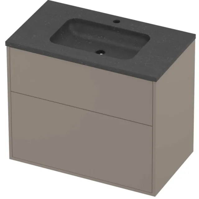 Proline Rollo Badmeubelset Hardsteen Elegant In Kader 80x46x67 cm Blue Stone Clay Beige