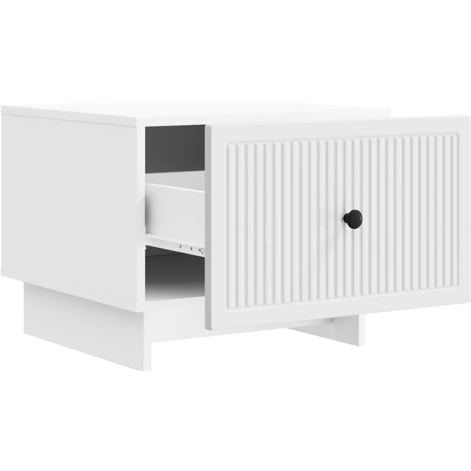 vidaXL Salontafel met lade Wit 49 x 50 x 40 cm Bewerkt hout, foto 4