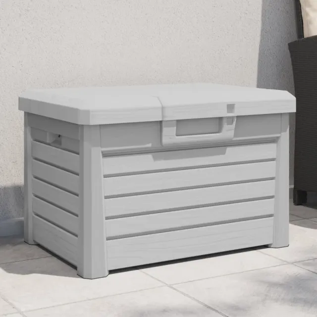 vidaXL Kussenbox 73x50,5x46,5 cm polypropeen grijs, foto 2
