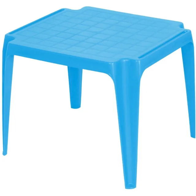 Pro Garden Kindertafel - kunststof - blauw - 56 x 51 x 44 cm - camping - tuin - tafeltje