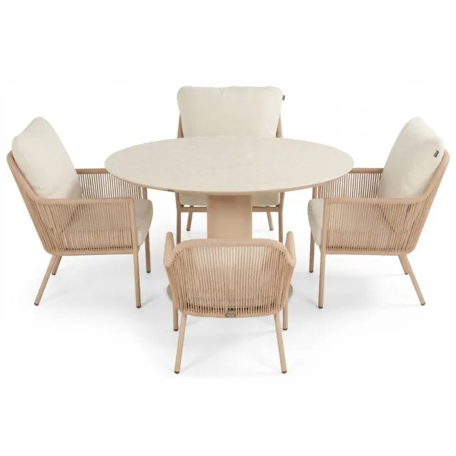 Hartman Zaragoza diningset beige cappuccino