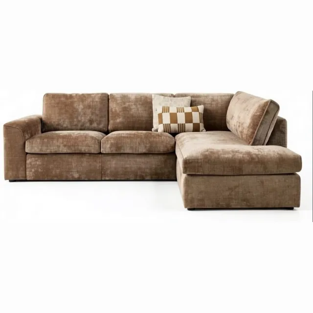 Starfurn Hoekbank Teddy | Cinnamon Cremona Bruin