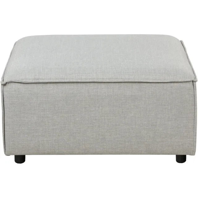 Beliani ARDAL - Ottomaan - Lichtgrijs - Polyester