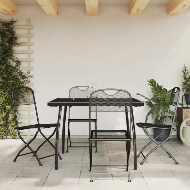 vidaXL 5-delige Tuinset metaalgaas antracietkleurig, foto 2