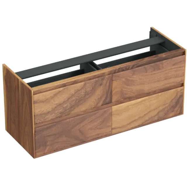 Forzalaqua Onderkast Forzalaqua Reno 140x51x60 Cm 4 Lades Softclose Noten Pure Walnut Bruin