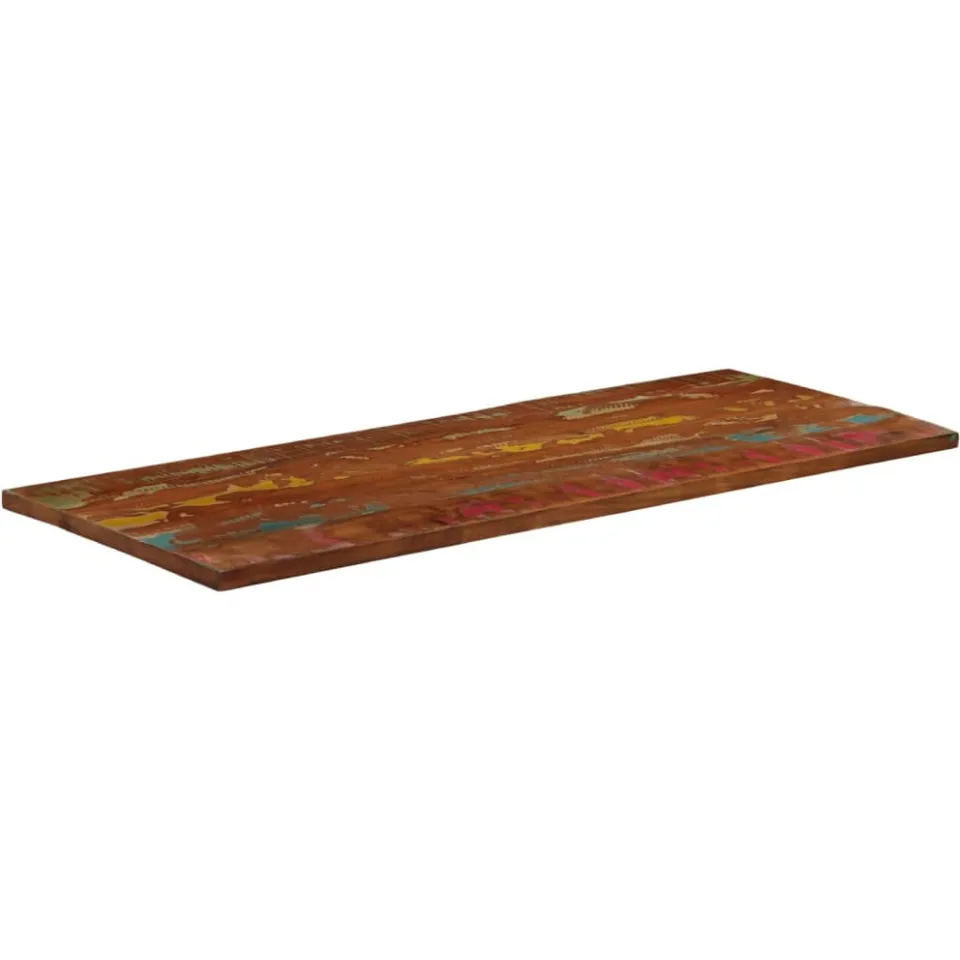 vidaXL Tafelblad rechthoekig 140x60x2,5 cm massief gerecycled hout bruin, foto 2