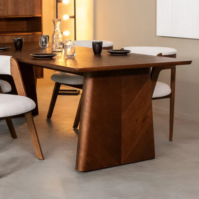 LABEL51 Jule Eetkamertafel - Bruin - Eiken - 210 cm