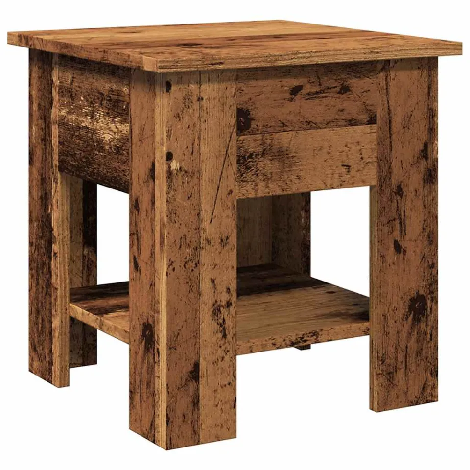 vidaXL Salontafel 40x40x42 cm bewerkt hout oud houtkleurig Bruin