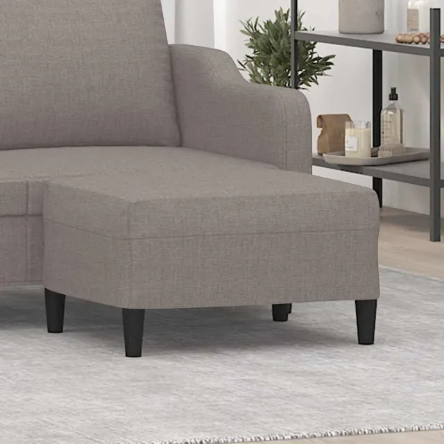 vidaXL Voetenbank 70x55x41 cm stof taupe, foto 2