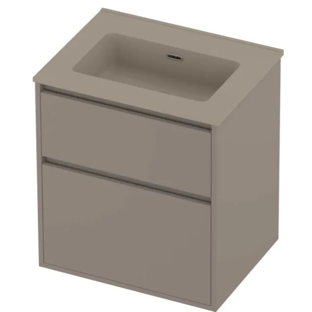 Proline Tribute Badmeubelset Porselein Elegant 1 Gat 60x46x67 cm Mat Crème Cotton Clay Beige