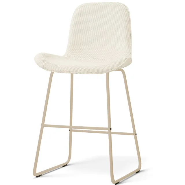 Nolon Nino-Fé barkruk rib beige - beige onderstel - 65 cm