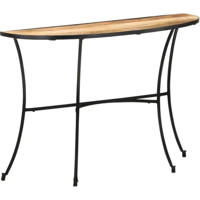 vidaXL Bijzettafel - 110x40x77 - cm - massief - mangohout Bruin