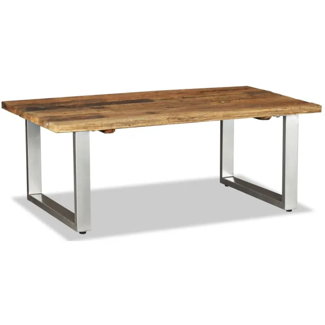vidaXL Salontafel 100x60x38 cm massief gerecycled hout Bruin