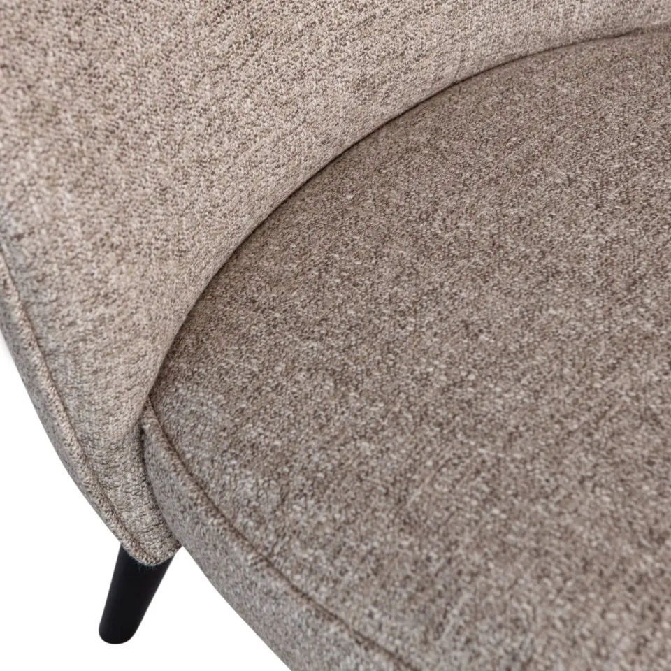 WOOOD Sara Fauteuil - Velvet - Donkerbruin - 71x59x70, foto 5