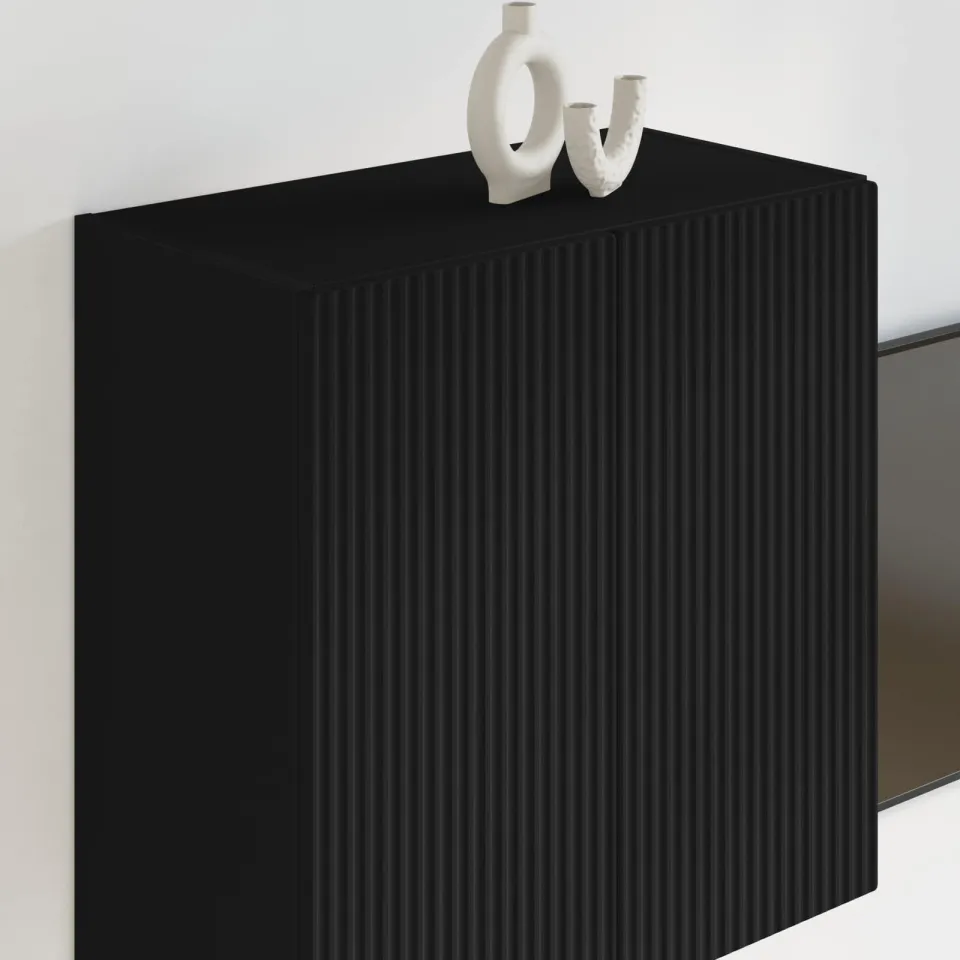 vidaXL TV-wandkast 59,5 x 31 x 60 cm Zwart Bewerkt hout, foto 4