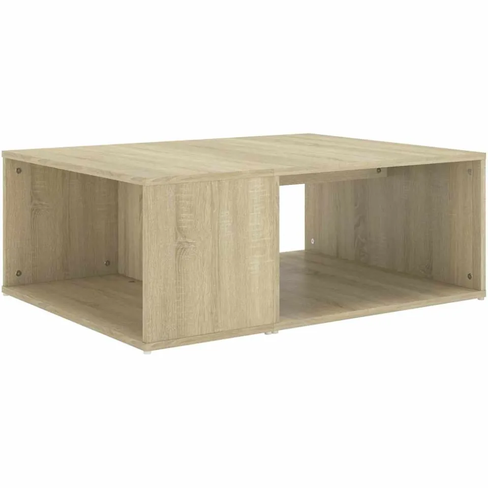vidaXL Salontafel 90x67x33 cm bewerkt hout sonoma eikenkleurig, foto 3