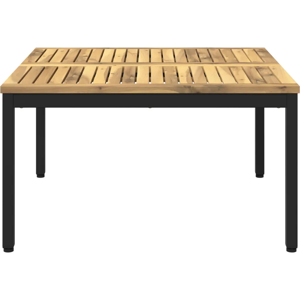 vidaXL Salontafel NAARDEN Whitewash en zwart 80 x 80,5 x 45 cm Bruin