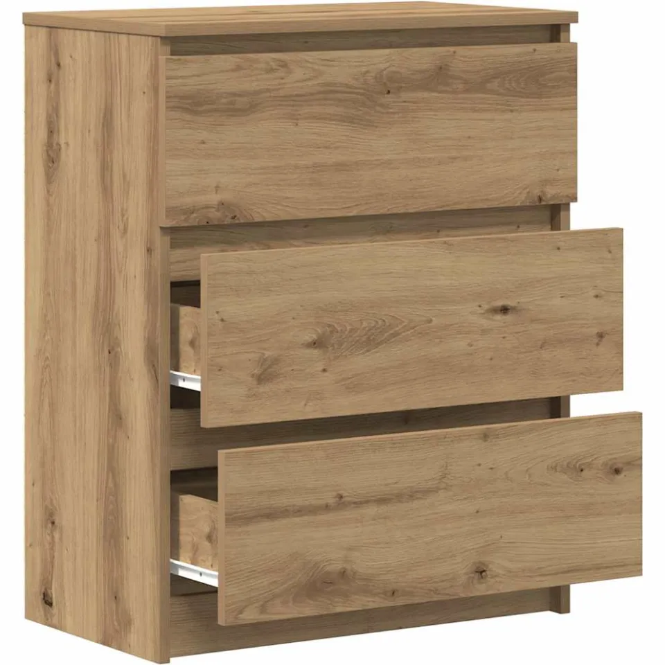 vidaXL Dressoir 60x35x76 cm bewerkt hout artisanaal eikenkleur, foto 4