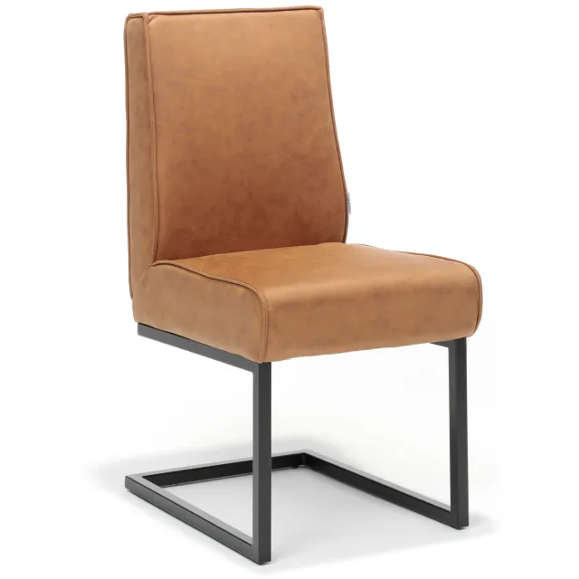 eetkamerstoel Floor cognac Bruin