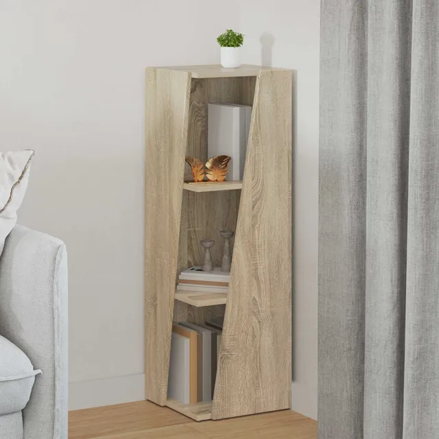 vidaXL Zijplank 33 x 32 x 100,5 cm Bewerkt hout Sonoma Eiken, foto 2