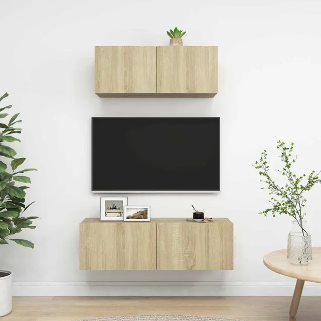 vidaXL 2-delige Tv-meubelset bewerkt hout sonoma eikenkleurig, foto 2