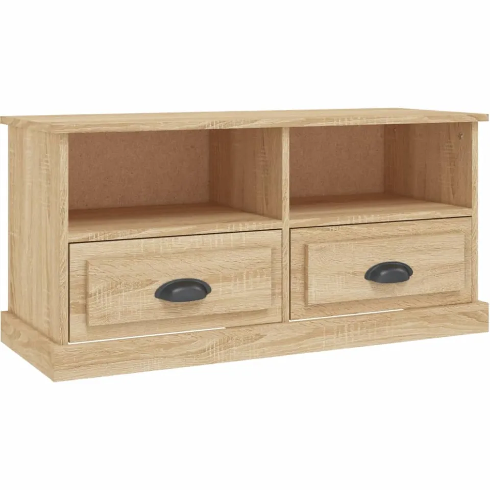 vidaXL Tv-meubel 93x35,5x45 cm bewerkt hout sonoma eikenkleurig