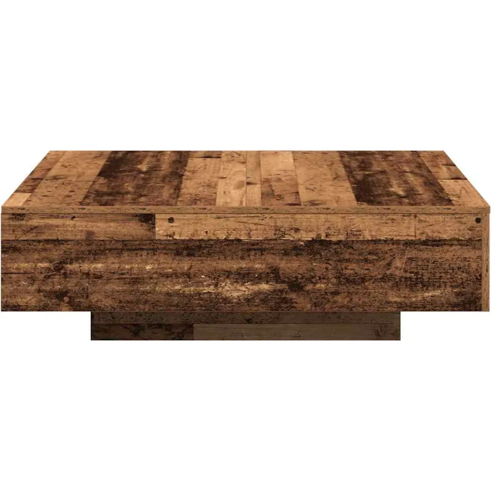 vidaXL Salontafel Oud Hout 100 x 100 x 31 cm bruin, foto 3