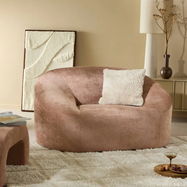 NOUS Living fauteuil Marseille roze