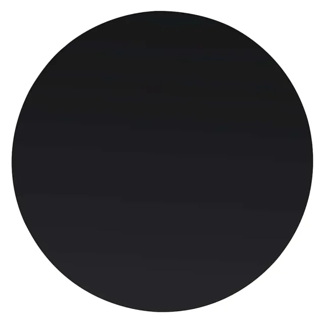 vidaXL Tafelblad van gehard glas 500 mm rond Zwart