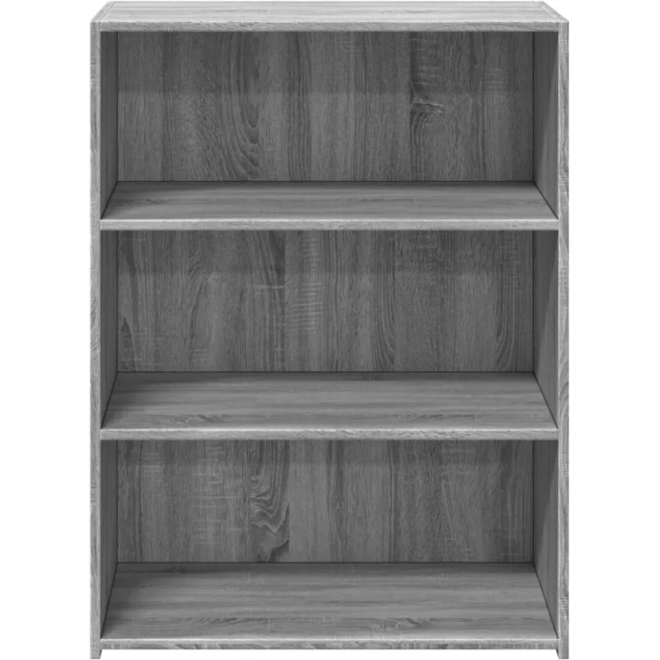 vidaXL Dressoir 70x41x93 cm bewerkt hout grijs sonoma eikenkleurig